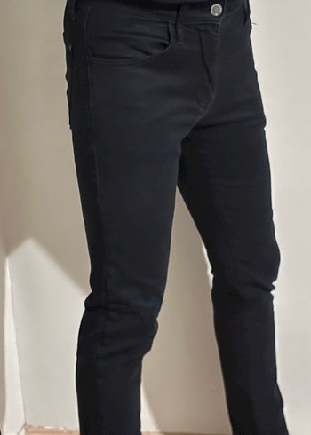 Erkek Siyah Regular Fit Denim Jean - Görsel 2