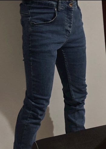 Erkek mavi jogger Denim Jean - Görsel 2
