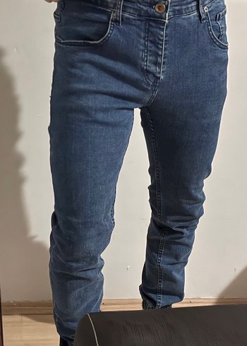Erkek mavi jogger Denim Jean - Görsel 3