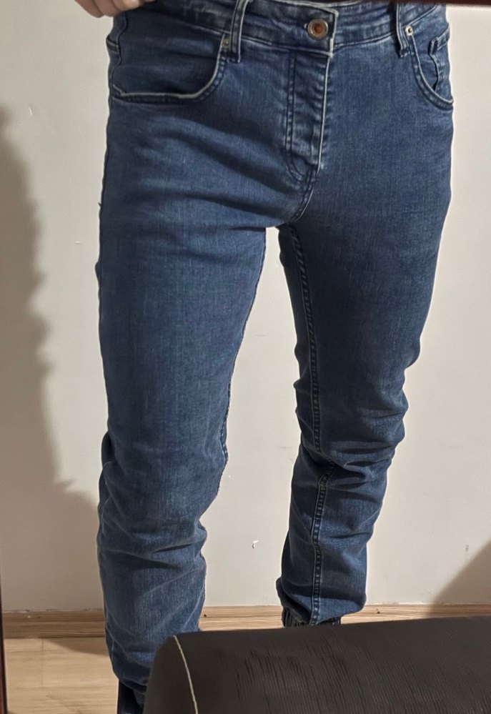 Erkek mavi jogger Denim Jean - Görsel 3