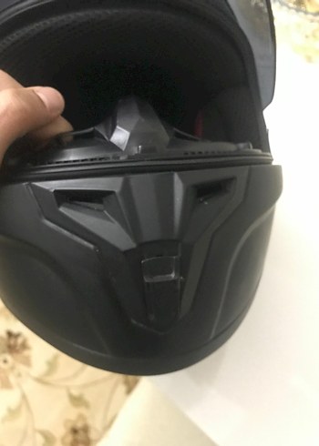 Siyah NCR Baskılı Motosiklet Kaskı - Görsel 7