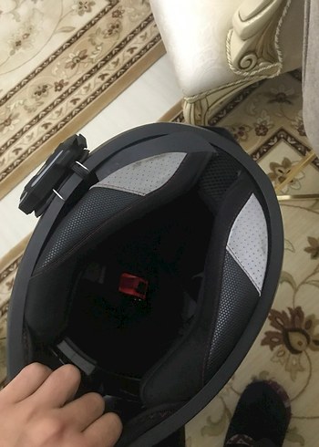 Siyah NCR Baskılı Motosiklet Kaskı - Görsel 9