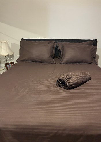 1 Adet Kahverengi Nevresim Takımı & 1 Adet Yatak Örtüsü Takımı - Görsel 6