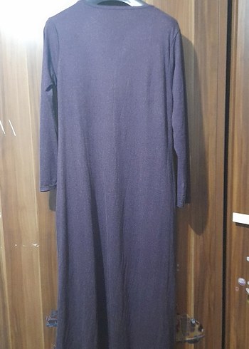 Uzun Kollu mor Kadın triko Elbise - Görsel 4