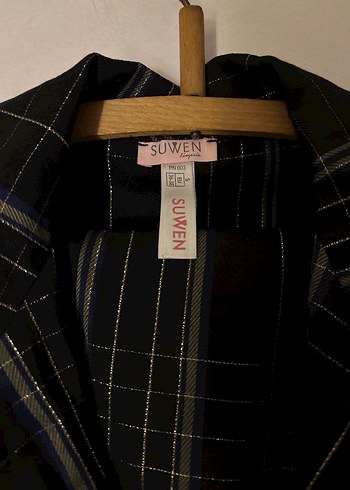 Siyah Suwen Uzun Kollu Kadın Pijama Takımı - Görsel 4