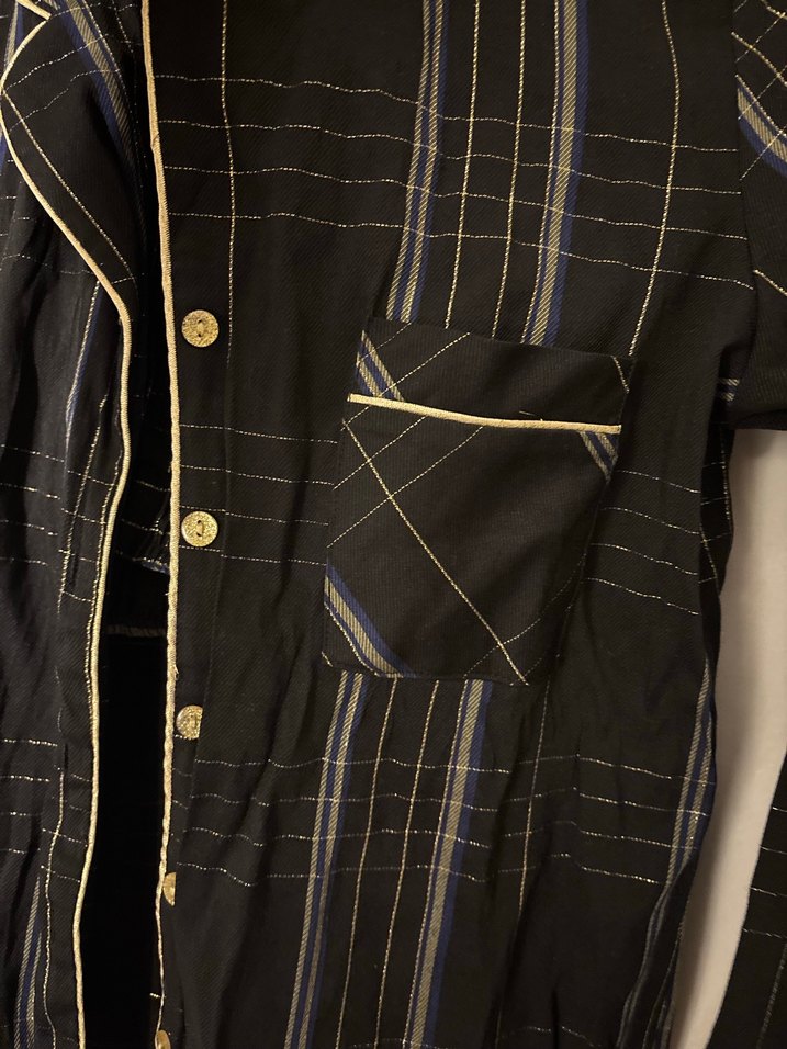 Siyah Suwen Uzun Kollu Kadın Pijama Takımı - Görsel 2