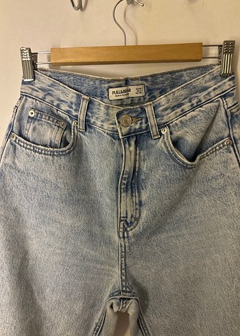 Bershka Mom Jean açık mavi - Görsel 3