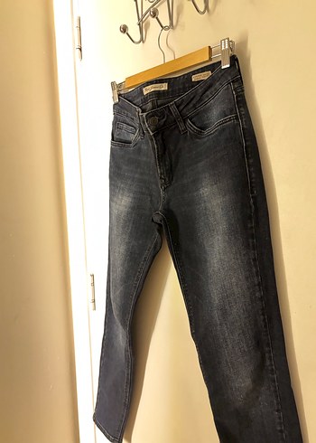 Gri Mavi jean düşük bel - Görsel 2