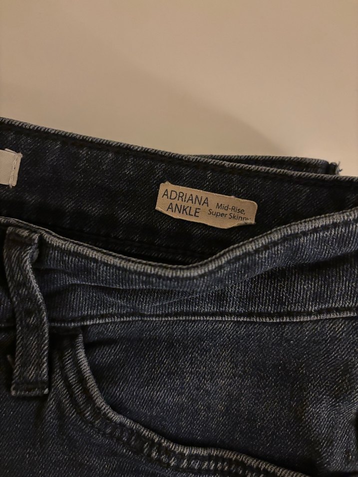 Gri Mavi jean düşük bel - Görsel 3