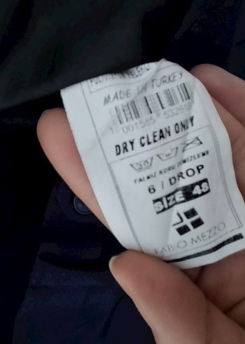 Lacivert Erkek Takım Elbise, Düğmeli, Klasik Kesim - Görsel 6