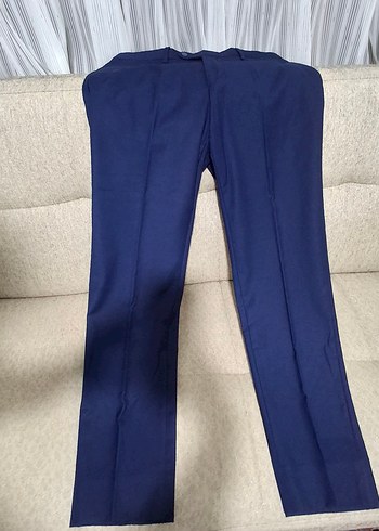 Lacivert Erkek Takım Elbise, Düğmeli, Klasik Kesim - Görsel 5