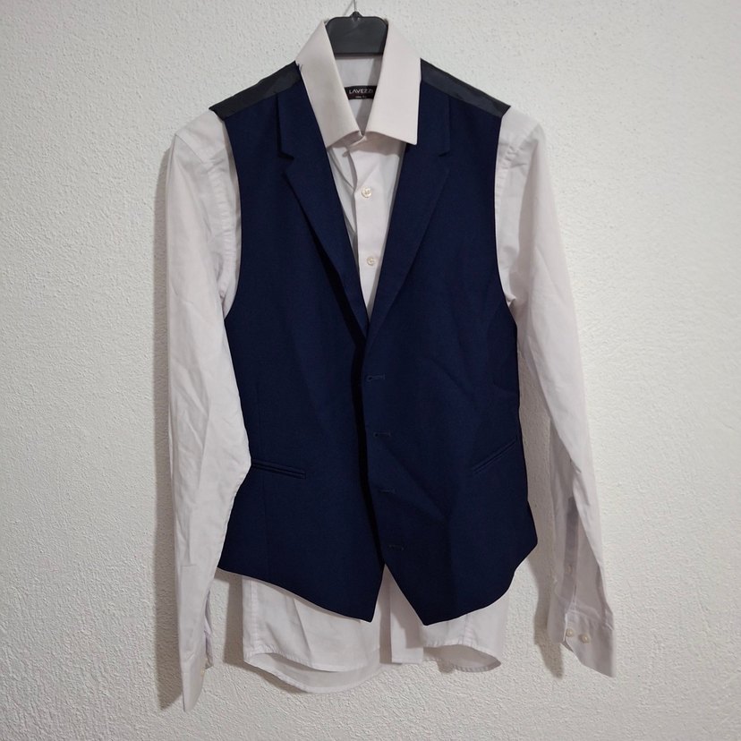 Lacivert Erkek Takım Elbise, Düğmeli, Klasik Kesim - Görsel 2