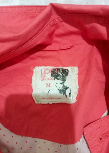 Düğmeli Pembe - Turuncu Midi Trençkot - Görsel 3