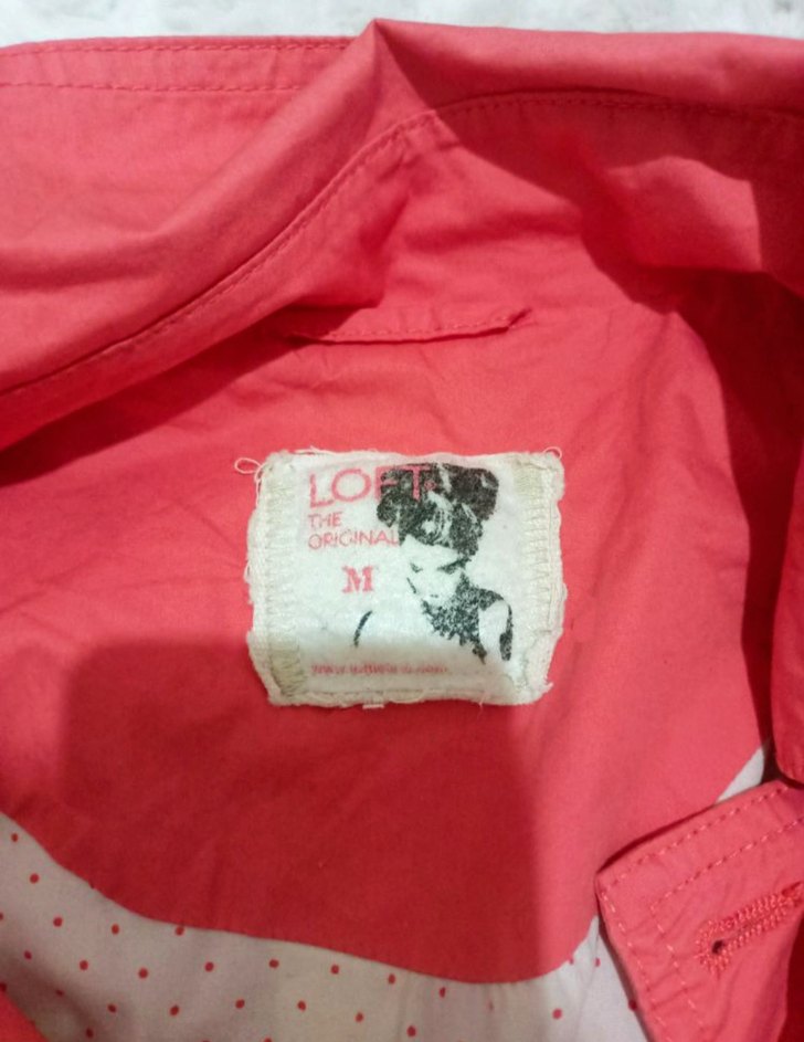 Düğmeli Pembe - Turuncu Midi Trençkot - Görsel 3