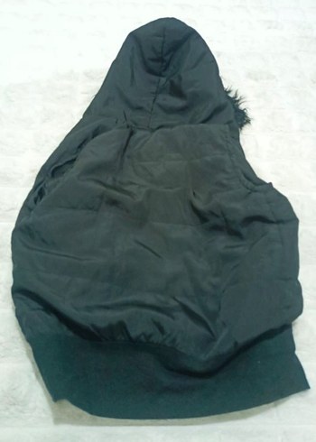 Siyah Fermuarlı Kadın Midi Yelek - Görsel 3