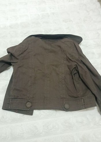 Düğmeli Kahverengi Süet Kadın Ceket - Görsel 2