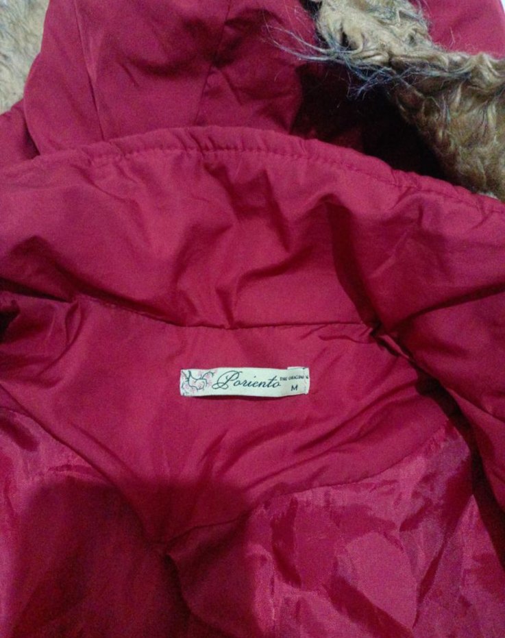 Kürklü Kapüşonlu Bordo Kadın Yelek - Görsel 3