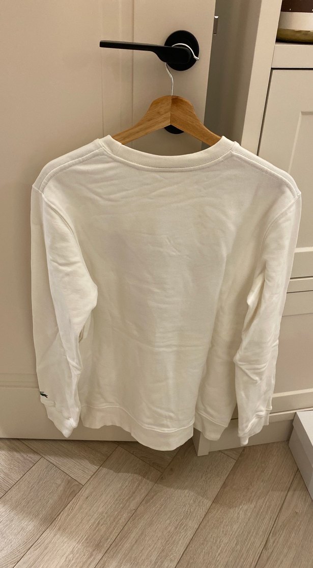 Lacoste Beyaz Baskılı Erkek Sweatshirt - Görsel 3