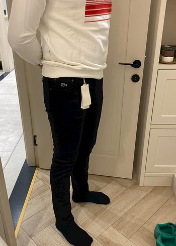 Lacoste Siyah Erkek Dar Kesim Jean Pantolon - Görsel 2