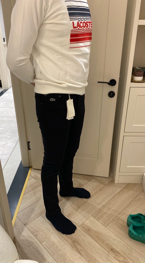 Lacoste Siyah Erkek Dar Kesim Jean Pantolon - Görsel 2