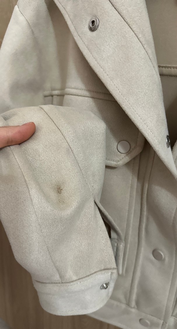 Bej Süet Mini Düğmeli Kadın Ceket - Görsel 2