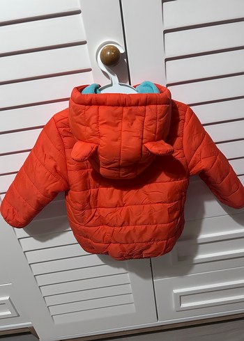 E bebek  Kapüşonlu Fermuarlı Erkek Çocuk Mont - Görsel 2