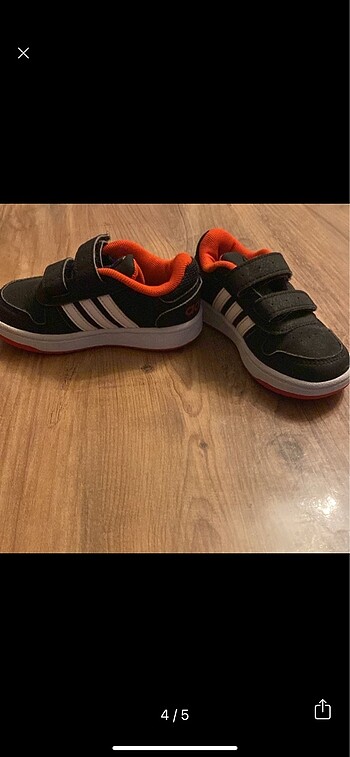 23 Beden siyah Renk Adidas çocuk ayakkabısı