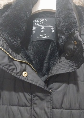 Siyah Kürklü Kadın Kışlık Mont - Görsel 2