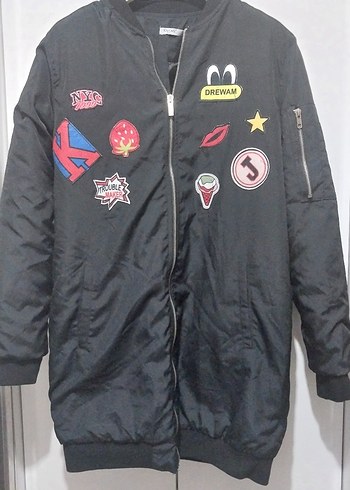 fermuarlı Street Style Kadın mont - Görsel 4