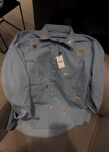 Bym Club Nakış Desenli Gömlek - Görsel 6