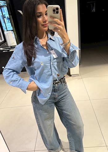 Bym Club Nakış Desenli Gömlek - Görsel 5