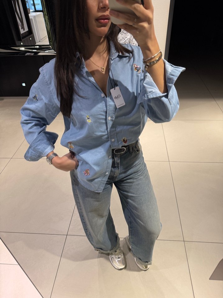 Bym Club Nakış Desenli Gömlek - Görsel 3