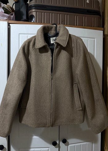 Bym Club (Bej Yünlü Fermuarlı kadın Ceket) - Görsel 3