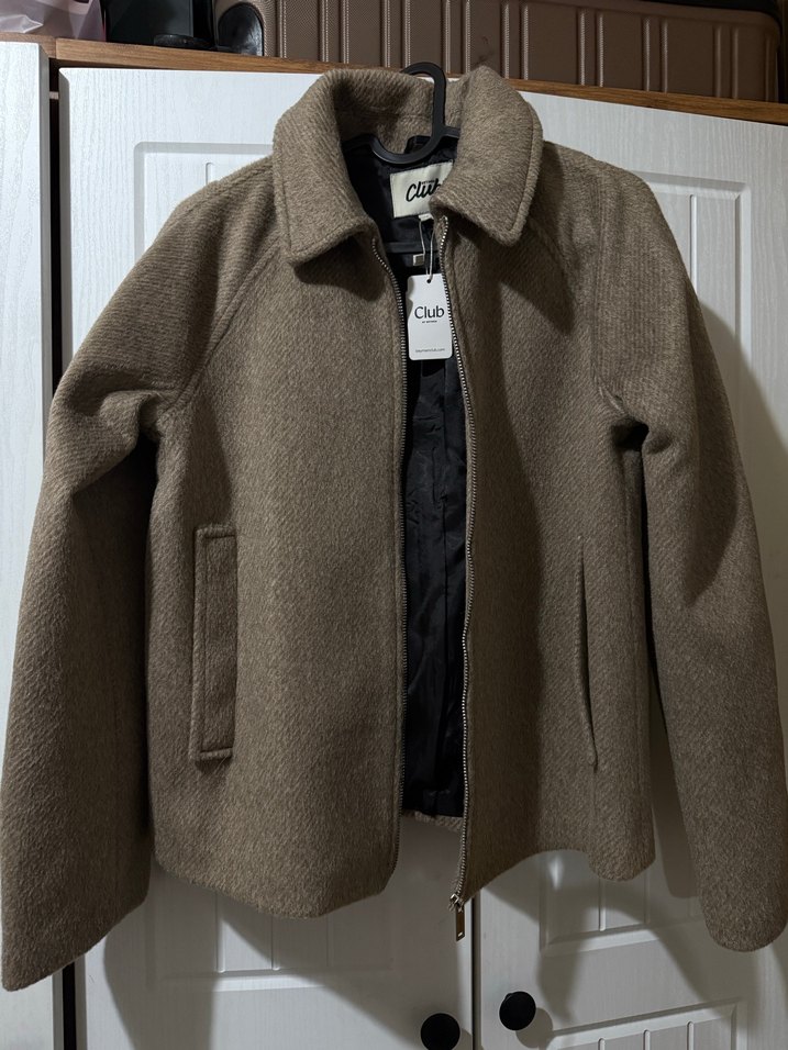 Bym Club (Bej Yünlü Fermuarlı kadın Ceket) - Görsel 2