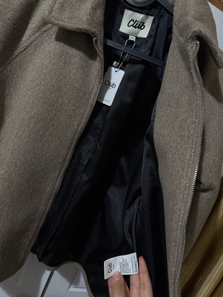 Bym Club (Bej Yünlü Fermuarlı kadın Ceket) - Görsel 4