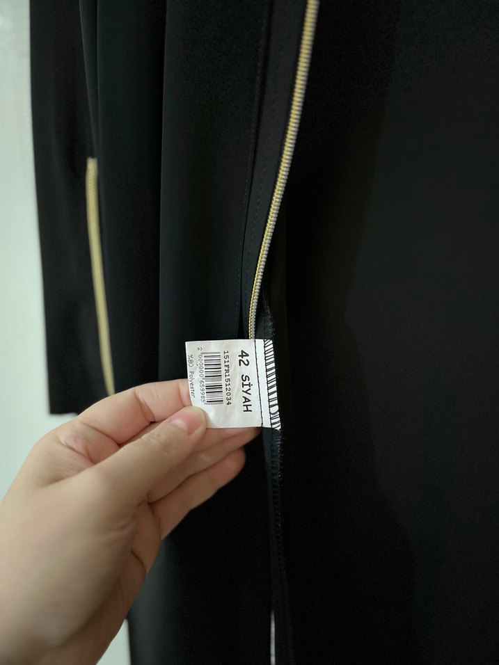 Kadın Siyah ferace - Görsel 5