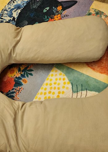 Pastel Çok Renkli Desenli Hamile ve Emzirme Yastığı - Görsel 3