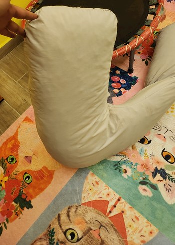 Pastel Çok Renkli Desenli Hamile ve Emzirme Yastığı - Görsel 2