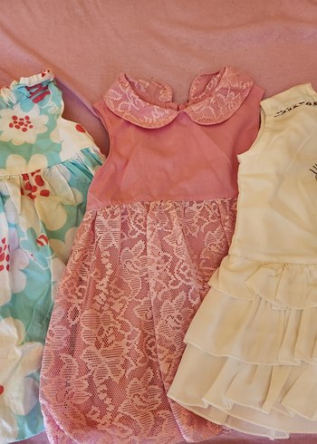 3 adet 9-12 ay bebek elbise - Görsel 3