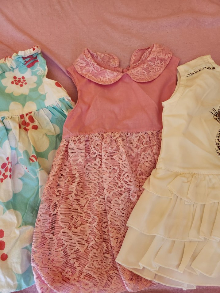 3 adet 9-12 ay bebek elbise - Görsel 3