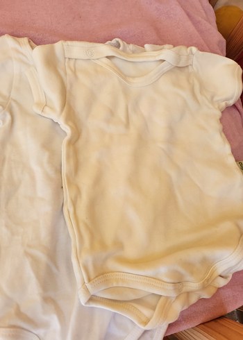 Beyaz Kısa Kollu Bebek Body - Görsel 4