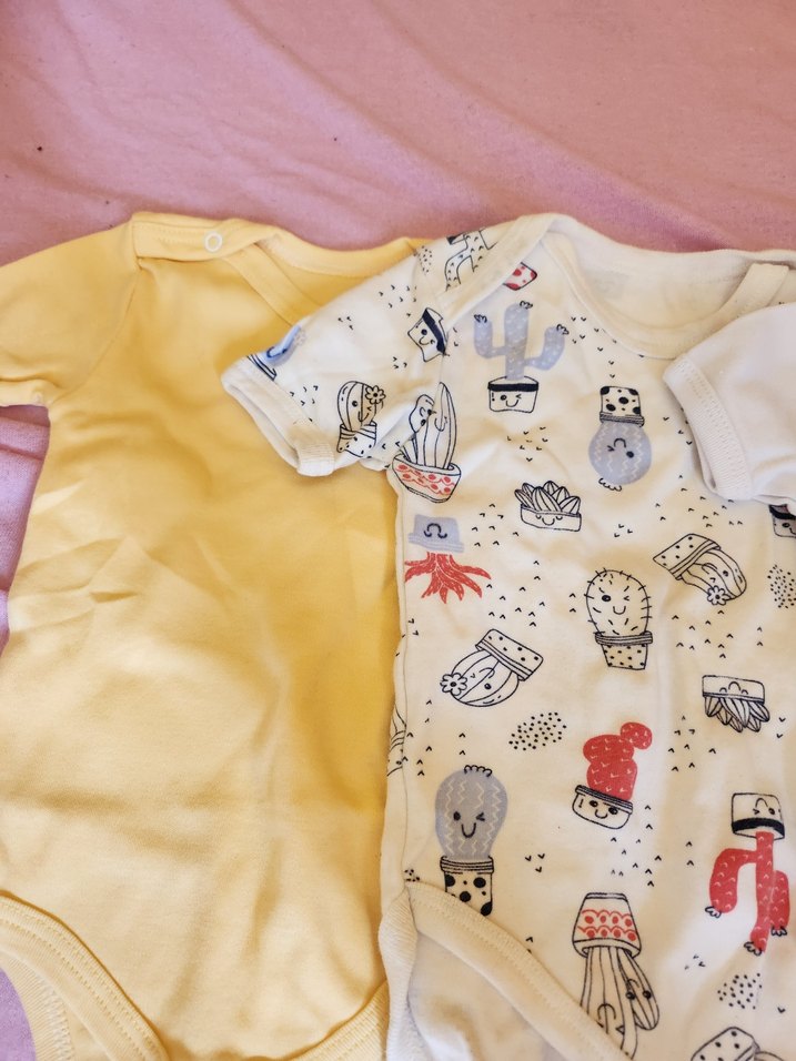 Beyaz Kısa Kollu Bebek Body - Görsel 2