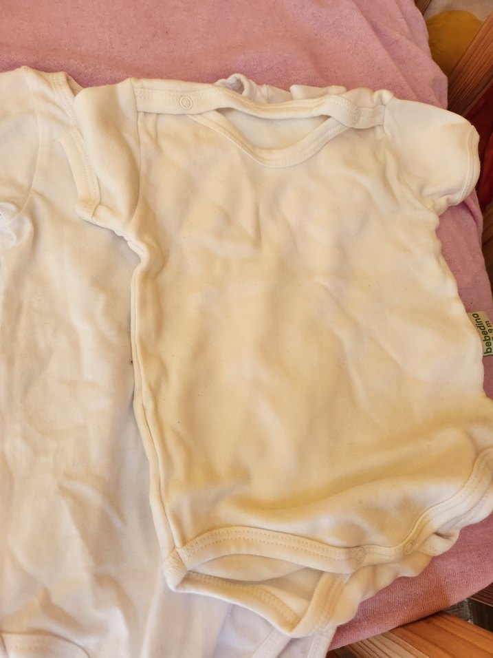 Beyaz Kısa Kollu Bebek Body - Görsel 4