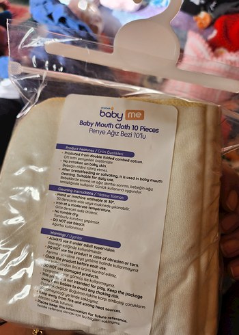 Baby Me Penye Ağız Bezi 10'lu - Görsel 3