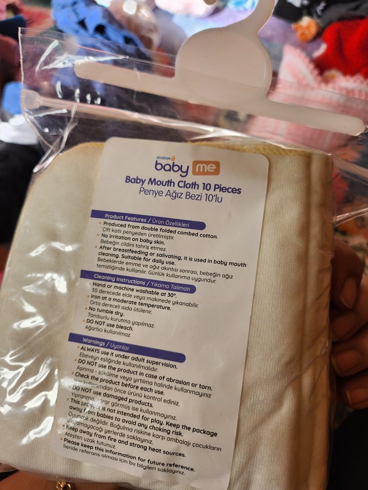 Baby Me Penye Ağız Bezi 10'lu - Görsel 3