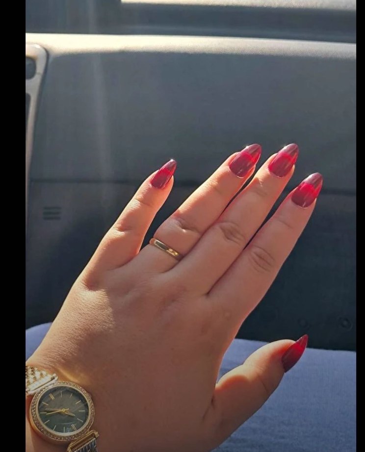 Moon Embers Mavi Tırnak Uçları Yapıştırıcılı - Görsel 2