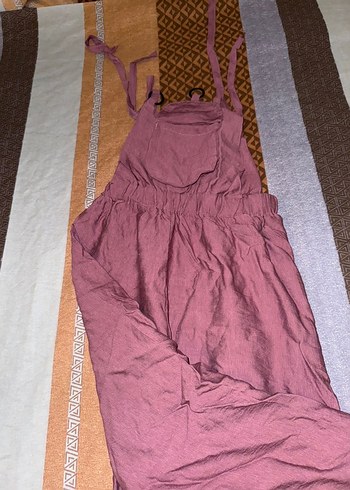 Bordo İnce Askılı Salaş Midi Tulum - Görsel 2