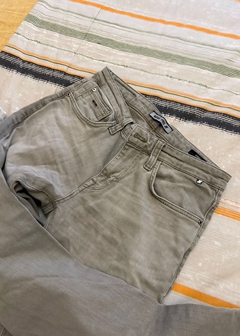 Gri Rahat Erkek Kot Pantolon - Görsel 4