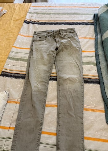 Gri Rahat Erkek Kot Pantolon - Görsel 6
