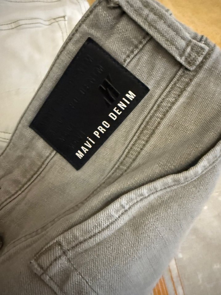 Gri Rahat Erkek Kot Pantolon - Görsel 2